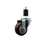 Service Caster 3'' Maroon Poly Wheel Swivel 1-1/2'' Expanding Stem Caster SCC-EX20S314-PPUB-MRN-112 - alternate 1